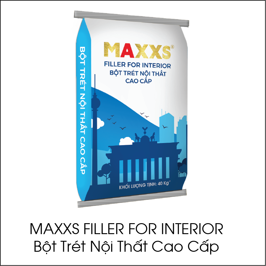 Maxxs Filler For Interior bột trét nội thất cao cấp - Công Ty Cổ Phần Sơn Maxxs Việt Nam